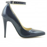 Eleganckie buty damskie 1247 lakier indygo