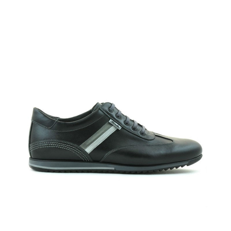 Męskie buty sportowe 807 czarne+szare