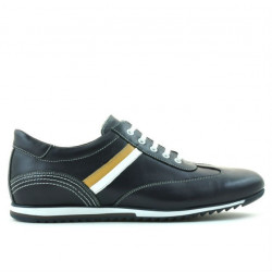 Męskie buty sportowe 807 indigo+białe