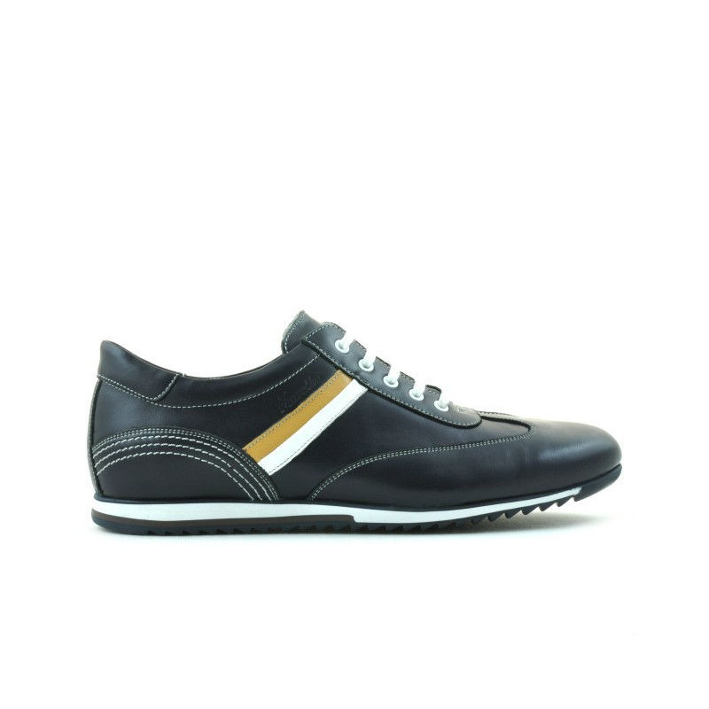 Męskie buty sportowe 807 indigo+białe