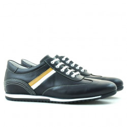 Męskie buty sportowe 807 indigo+białe