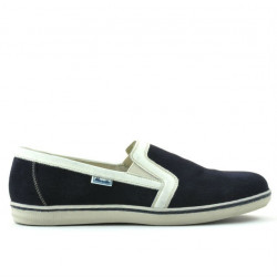 Półbuty casual męskie 870 indigo welur