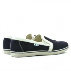 Półbuty casual męskie 870 indigo welur