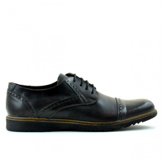 Buty casual męskie 811 a brązowe