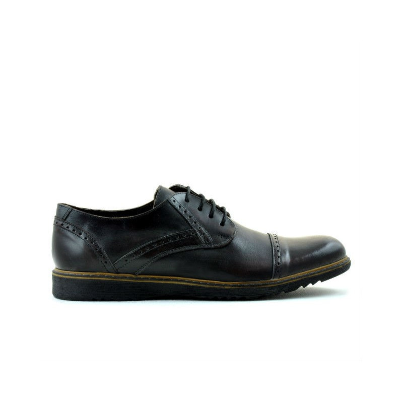 Buty casual męskie 811 a brązowe