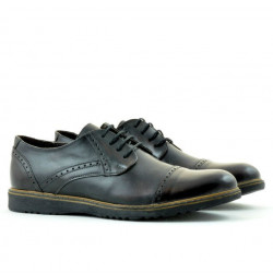Buty casual męskie 811 a brązowe