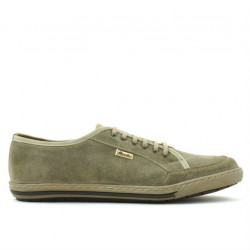 Casual / sportowe buty męskie 775 piaskowy welur