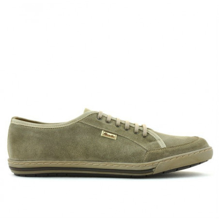 Casual / sportowe buty męskie 775 piaskowy welur