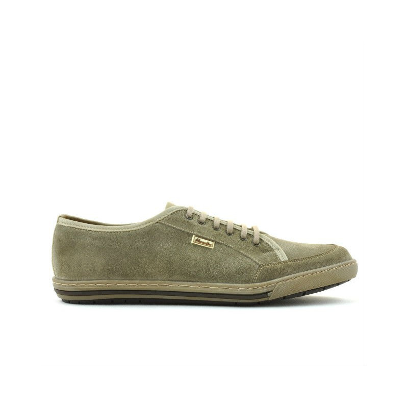 Casual / sportowe buty męskie 775 piaskowy welur