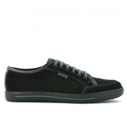 Buty casual / sportowe męskie 775 czarne welur