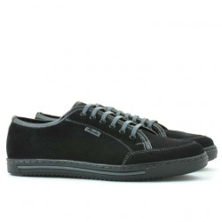 Buty casual / sportowe męskie 775 czarne welur