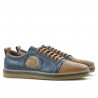 Buty casual / sportowe męskie 766 indygo+brązowe