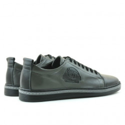 Buty casual/sportowe męskie 766 czarne+szare