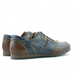 Buty sportowe męskie 860 brązowe+indygo