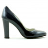 Eleganckie buty damskie 1214 lakierowane indigo
