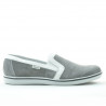 Casualowe buty męskie 870 szary welur