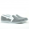 Casualowe buty męskie 870 szary welur