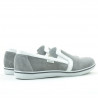 Casualowe buty męskie 870 szary welur
