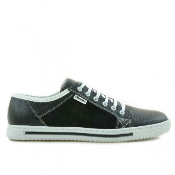 Buty sportowe męskie 851 czarne+białe