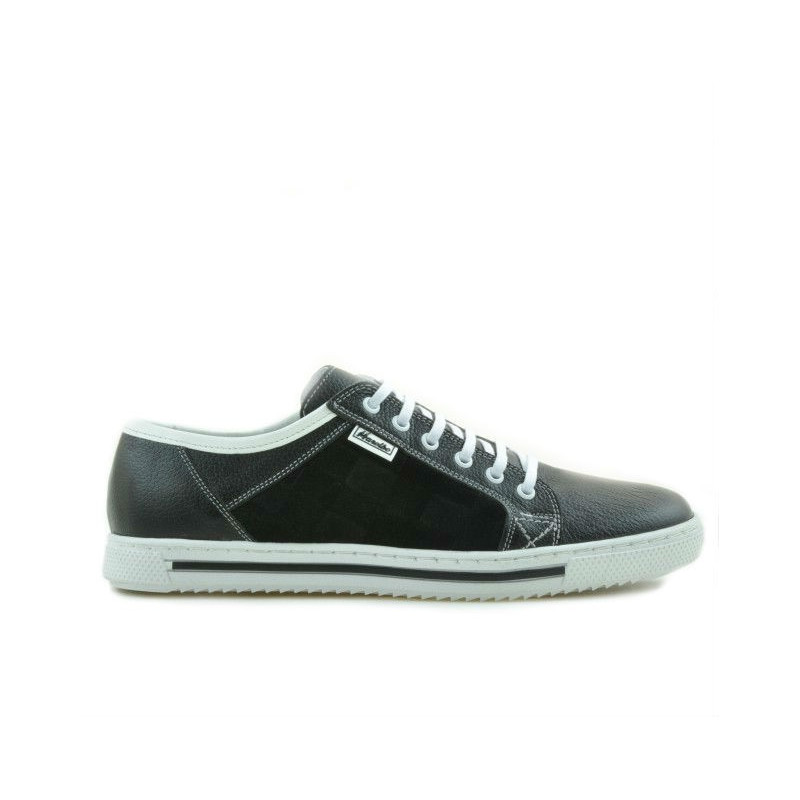 Buty sportowe męskie 851 czarne+białe