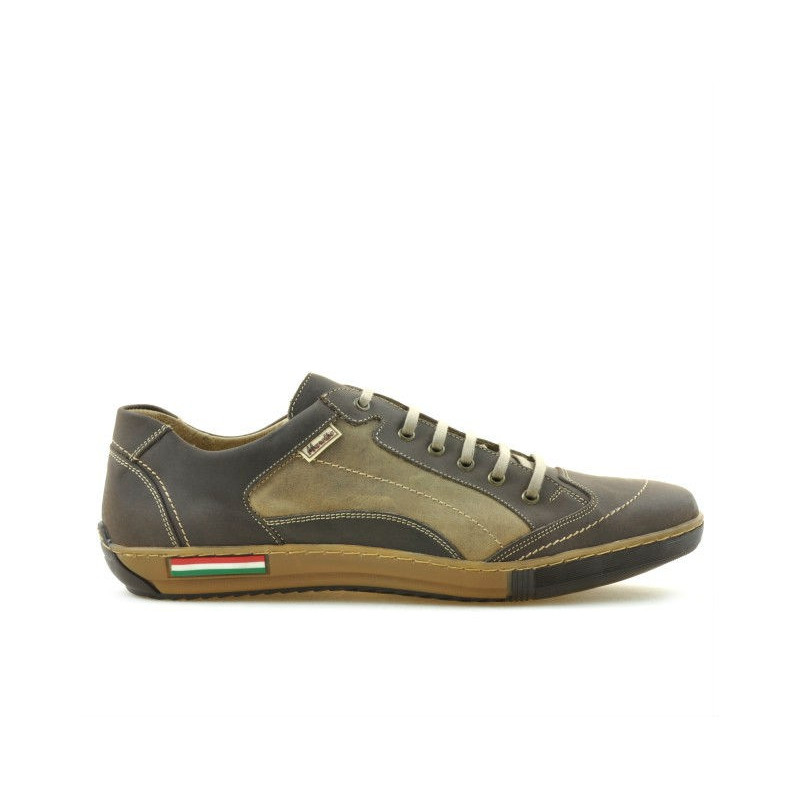 Buty sportowe męskie 707 tuxon cafe kombinowane