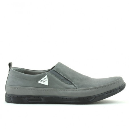 Buty casual męskie 745 bufo szare