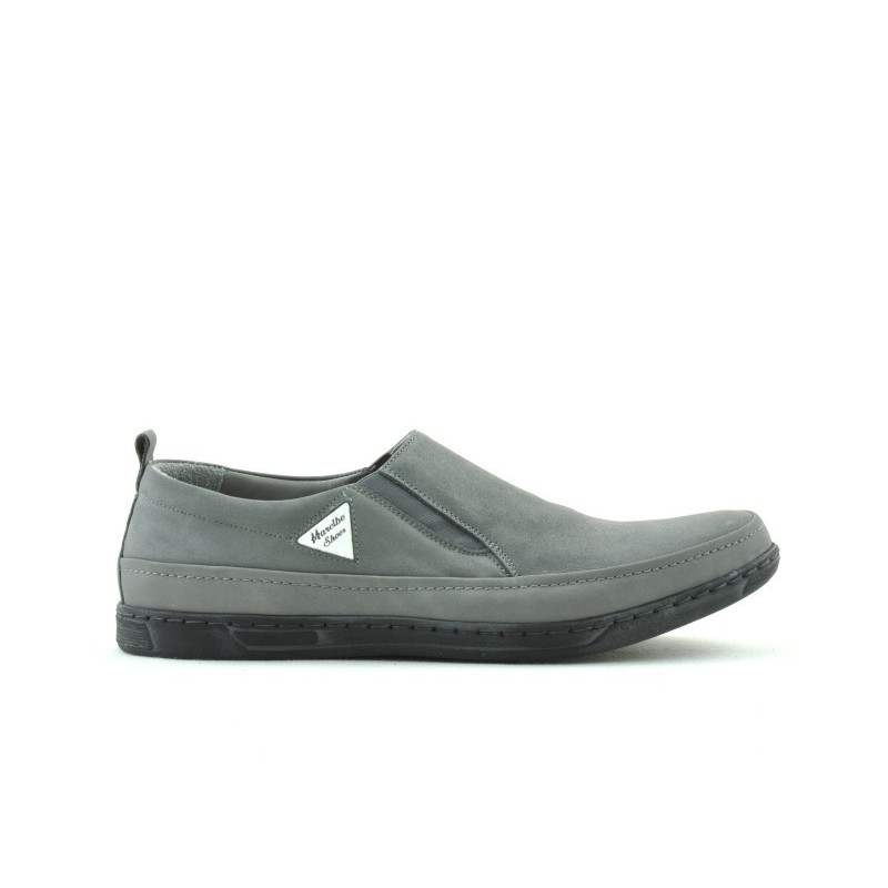 Buty casual męskie 745 bufo szare