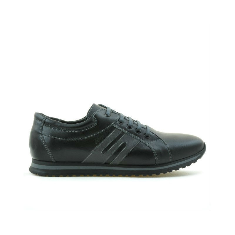 Męskie buty sportowe 768 czarno-szare