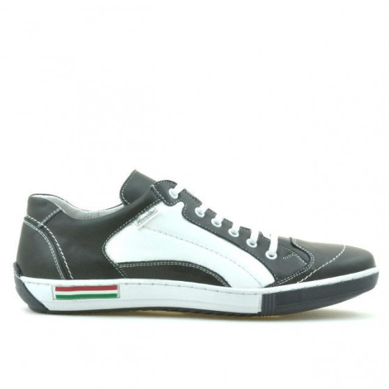 Buty sportowe męskie 707 szary+biały