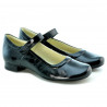 Damskie buty casual 644 czarny lakier