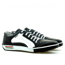 Buty sportowe męskie 707 czarne+białe