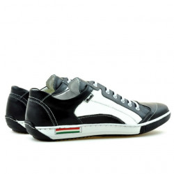 Buty sportowe męskie 707 czarne+białe
