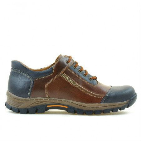 Męskie buty sportowe 852 brąz+indygo