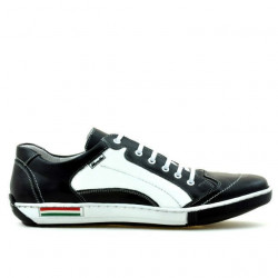 Buty sportowe męskie 707 czarne+białe