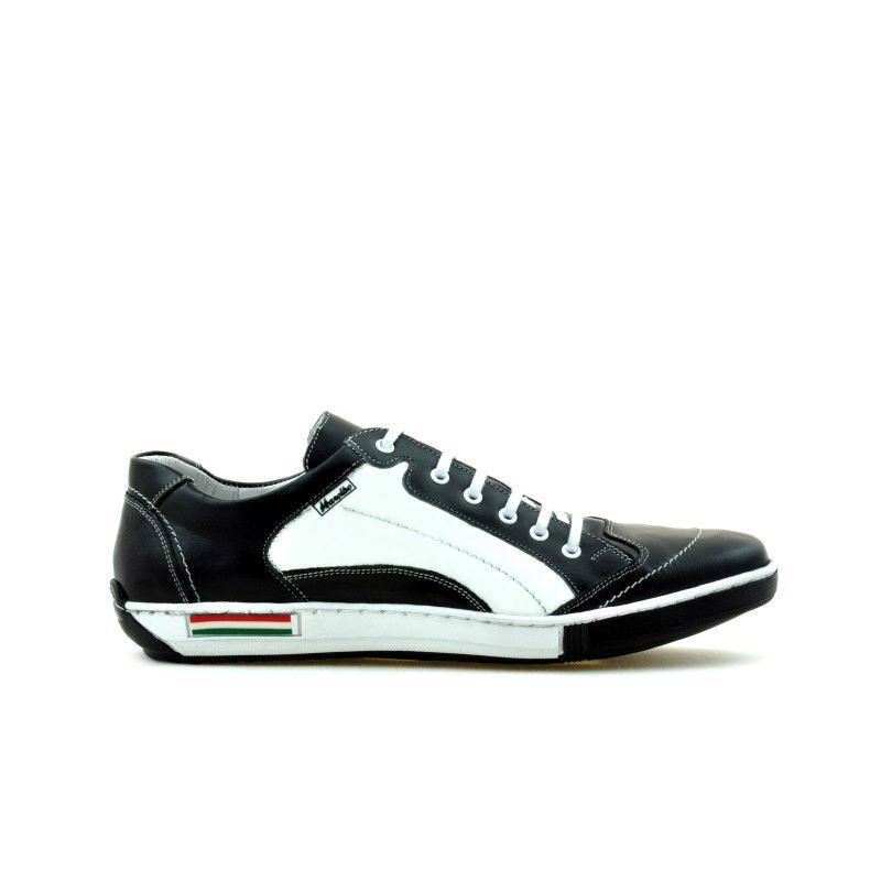 Buty sportowe męskie 707 czarne+białe