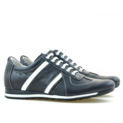 Buty sportowe męskie 711 indygo+białe