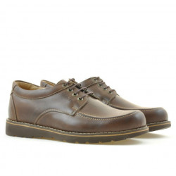 Buty casual męskie 758 brązowe