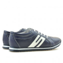Buty sportowe męskie 768 indygo+białe