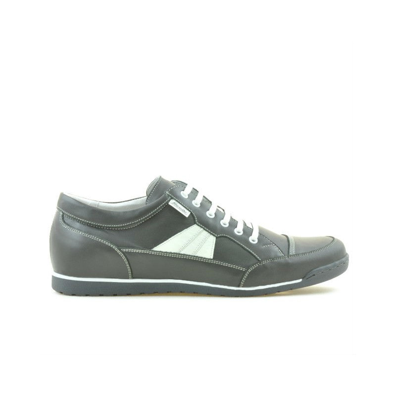 Buty sportowe męskie 716 szary+biały