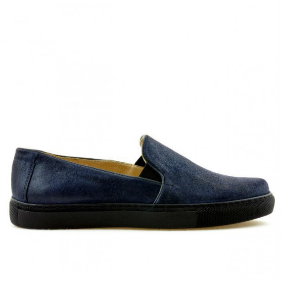 Damskie buty sportowe 658 satynowy indygo
