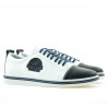 Buty casual / sportowe męskie 766 indigo+białe
