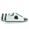 Buty casual / sportowe męskie 766 indigo+białe