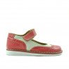 Buty dziecięce małe 56c lakier różowy+beżowy