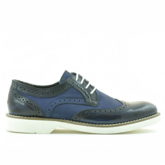 Casualowe buty męskie 826 indigo florantic kombinowany