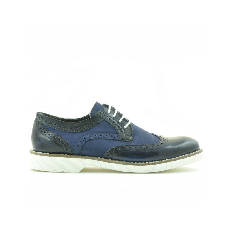 Casualowe buty męskie 826 indigo florantic kombinowany