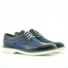 Casualowe buty męskie 826 indigo florantic kombinowany