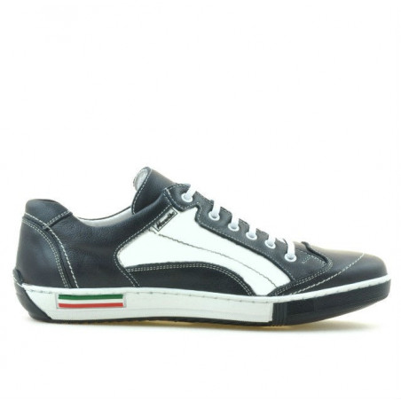 Buty sportowe męskie 707 indigo+białe
