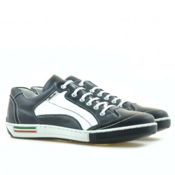 Buty sportowe męskie 707 indigo+białe