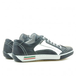Buty sportowe męskie 707 indigo+białe