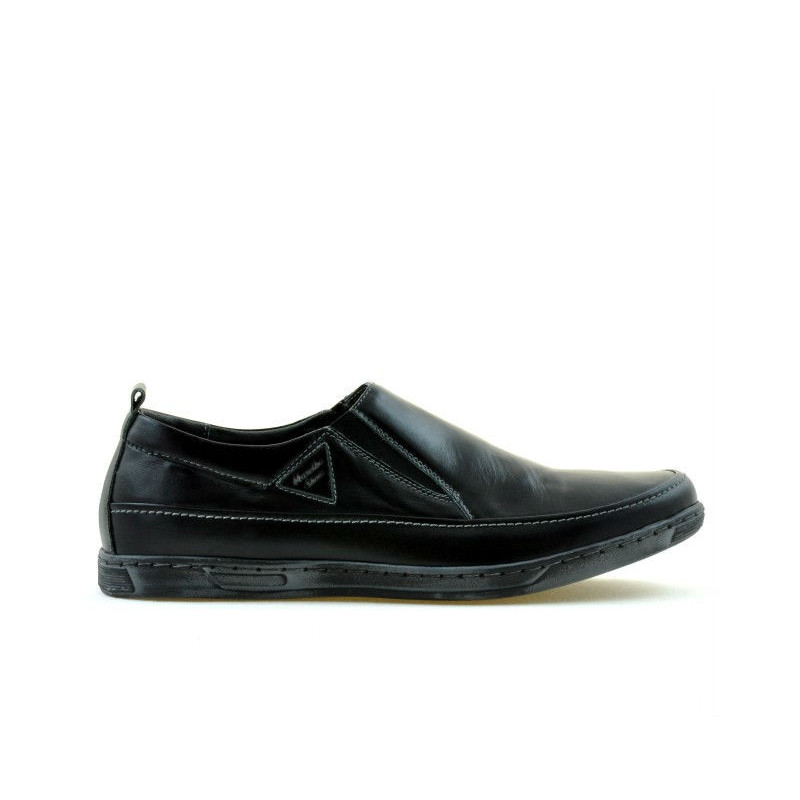 Czarne buty casual męskie 745